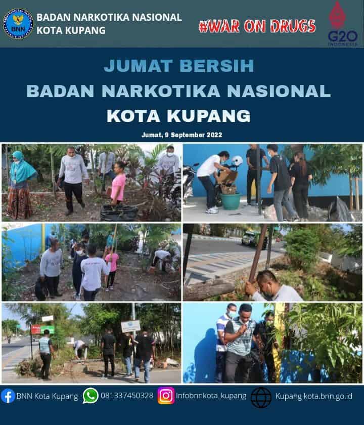 Kegiatan Jumat Bersih Badan Narkotika Nasional Kota Kupang Kegiatan Jumat Bersih Badan Narkotika Nasional Kota Kupang