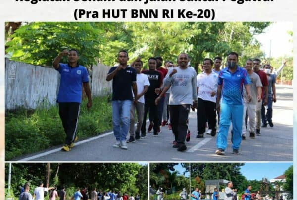 Senam dan Jalan Santai Pegawai BNN Kota Kupang Senam dan Jalan Santai Pegawai (Pra Hari Ulang Tahun BNN RI ke-20)