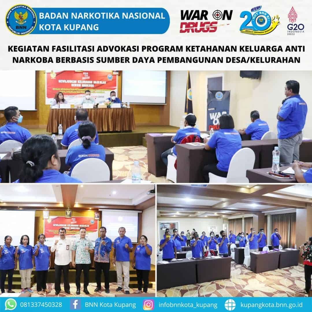 Sinergitas BNN Kota Kupang dan Kelurahan Naikolan Mendukung Program Ketahanan Keluarga Anti Narkoba Kegiatan Fasilitasi Advokasi Program Ketahanan Keluarga Anti Narkoba Berbasis Sumber Daya Pembangunan Desa/Kelurahan
