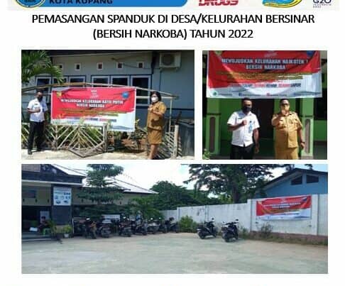 Kegiatan Pemasangan Spanduk di Desa/Kelurahan Bersinar Tahun 2022