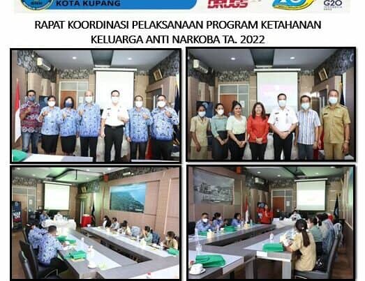 Kegiatan Rapat Koordinasi Pelaksanaan Program Ketahanan Keluarga Anti Narkoba.