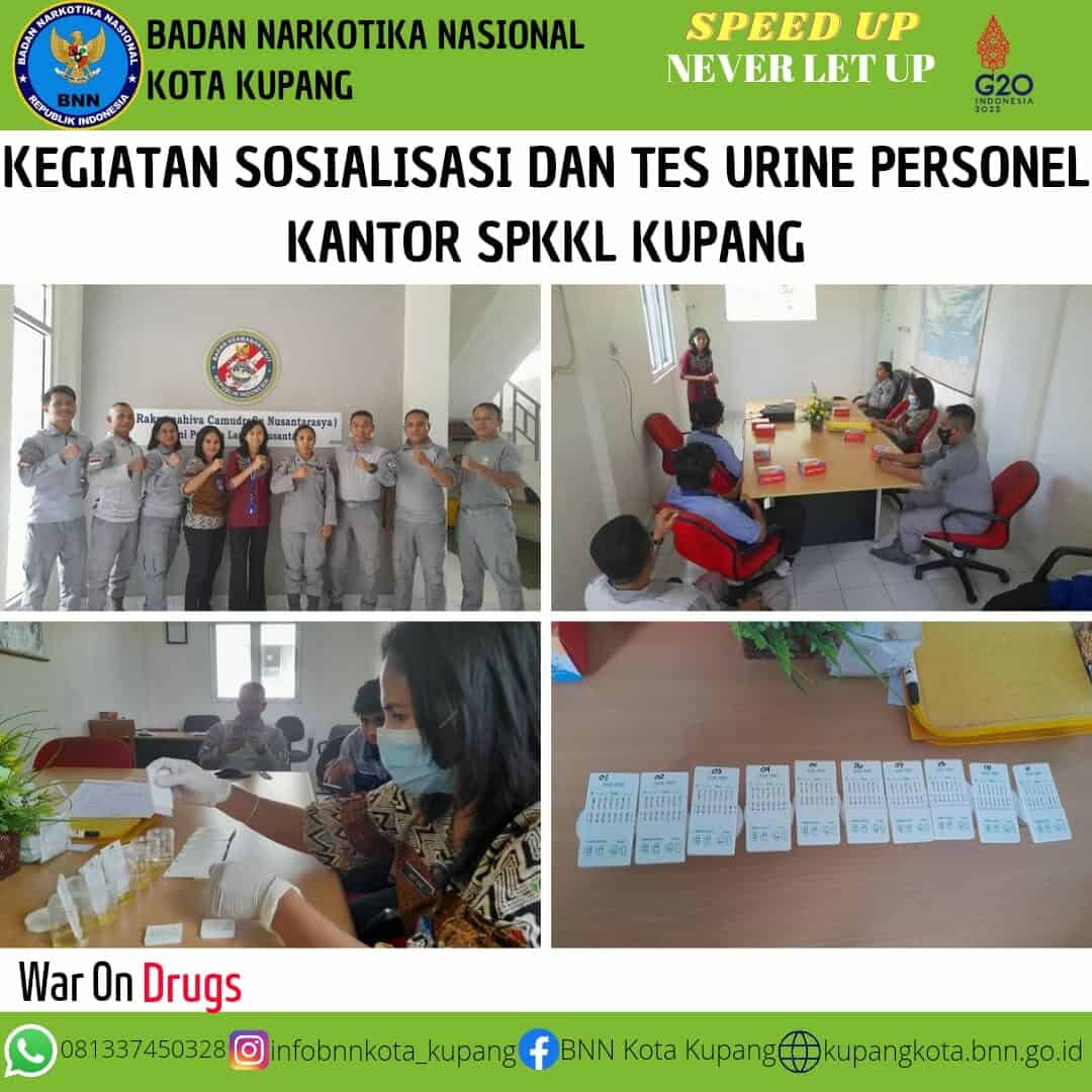 Sosialisasi dan Tes Urine Personel SPKKL Kupang