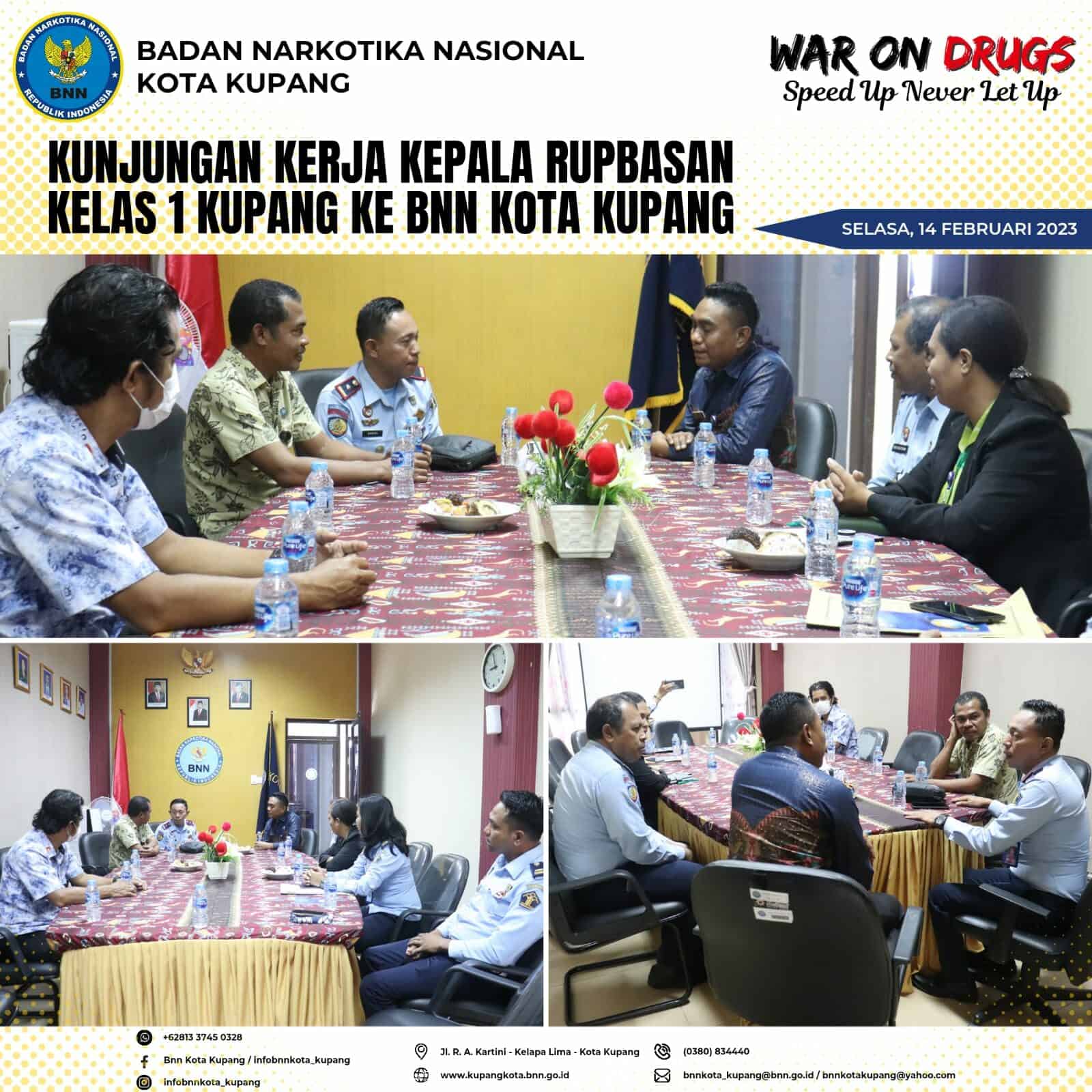 BNN Kota Kupang Terima Kunjungan Kepala Rupbasan Kelas 1 Kupang BNN Kota Kupang Terima Kunjungan Kepala Rupbasan Kelas 1 Kupang