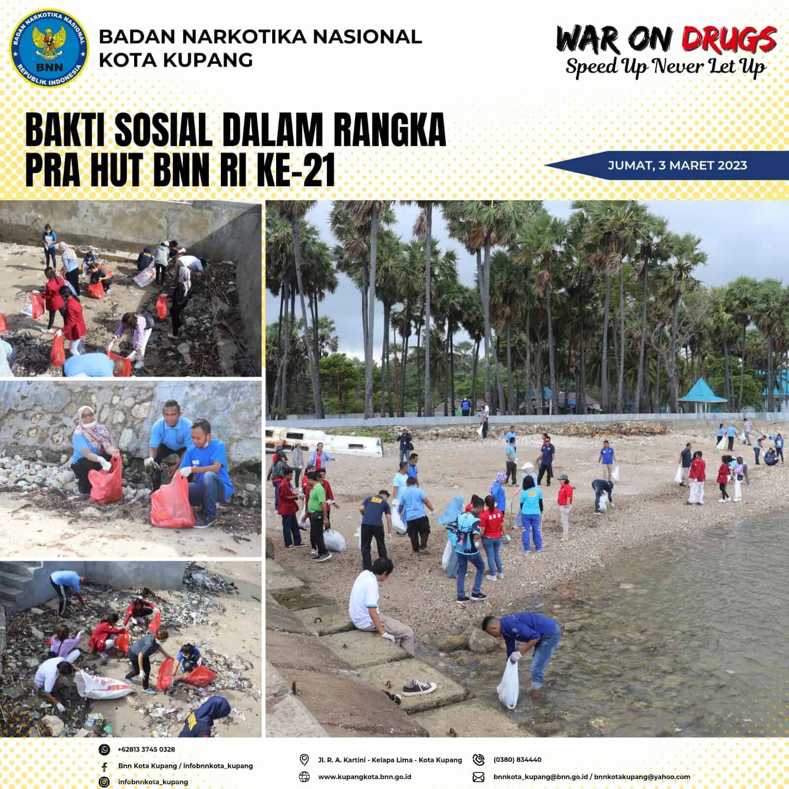Bakti Sosial Dalam Rangka Pra HUT BNN RI Ke-21