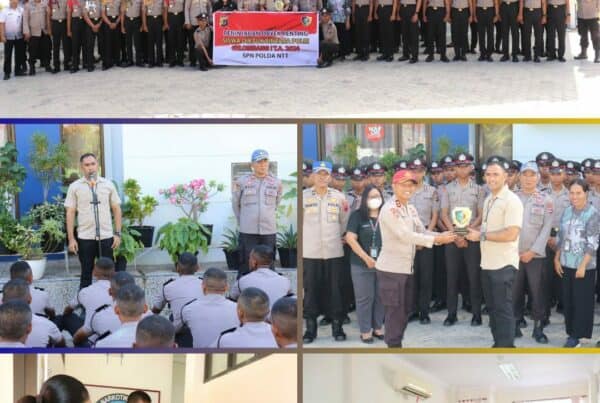 Kepala BNN Kota Kupang Menerima Kunjungan Siswa Diktuk Bintara Polri Gel. I T.A 2024